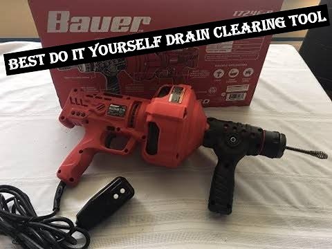 Harbor Freight Bauer Drain Cleaner Review Must Have Tool!!