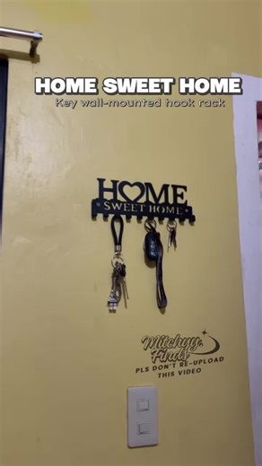 Key Wall-Mounted Hook Rack for Home Organization