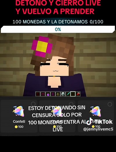 Detonando Sin Censura en Minecraft Live