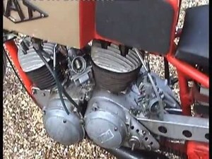 BSA Bantam Twin. Custom sprint racer