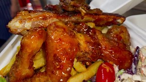 Our number one most popular BBQ Plate at ISLAND BBQ is the "Full Island" - this has Mango BBQ Ribs, Flame Grilled Teriyaki Lamb and Cherry Wood Smoked Wings, on Rice or Fries, Hawaiian Mac-Salad & Coleslaw Check it out here https://www.islandbbq.co.nz | Island BBQ