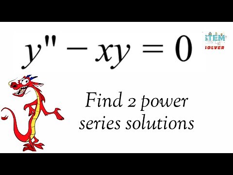 6.1-13 Find power series solutions of y''-xy=0 | DE