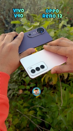 Vivo V40 Vs Oppo Reno 12 Camera Comparison #mobilepapa #shorts