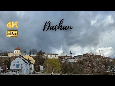 Dachau Walking Tour - Bavaria, Germany - 4K HDR