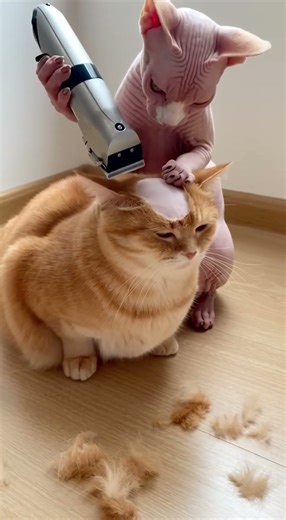 POV: This Cat's HAIRCUT is pure REVENGE ✂️