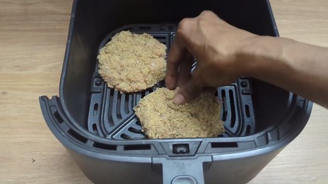 Air fryer Chicken Burger