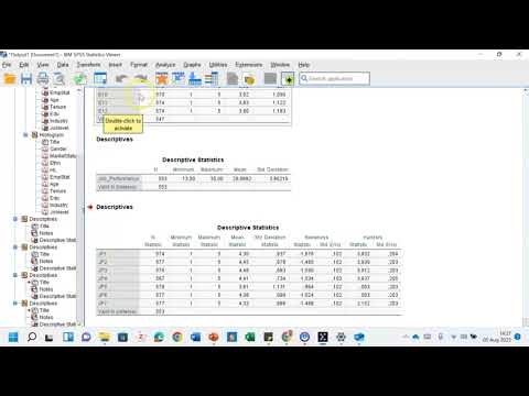 Descriptive Statistics Part 2 Reliability Analysis
