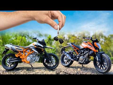 Unboxing of KTM Duke 250 | KTM 990 SUPERMOTO R | Scale 1:18 Model | Collectible | Miniature 🤩 ⚡