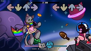 FNF彩虹猫Nyan Cat但每个人都在唱它（带链接）