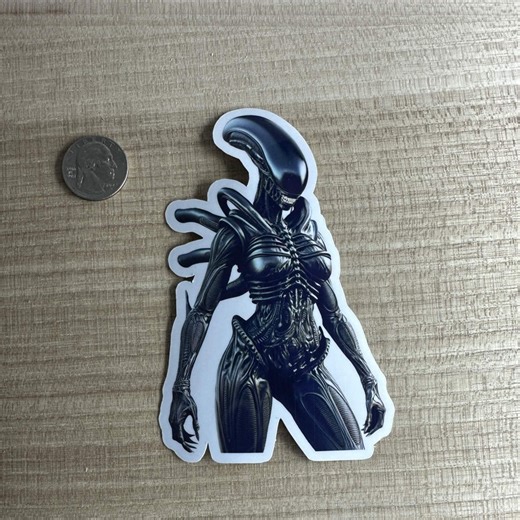 An Alien Fanart Sticker - Fantasy Art - Etsy