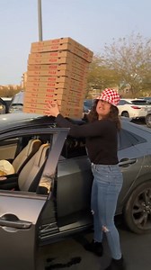 335K views · 897 reactions | Delivery girl tried to drive away with the pizza on top of her car! This video was produced by Kenyon W. | Silly Skits & Sentimental Scenes | Facebook