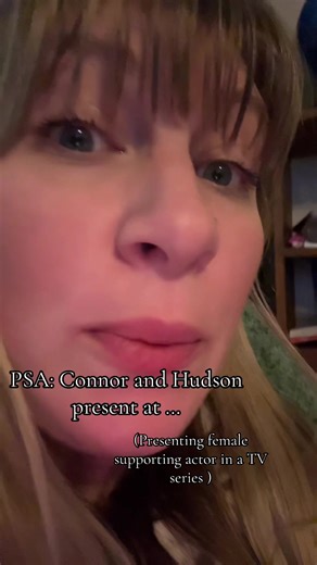 Connor and Hudson Present at the Golden Globes 2026