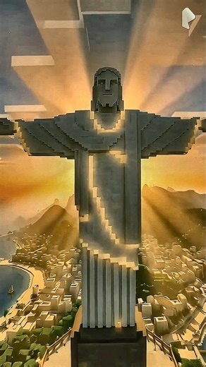 Exploring the 7 Wonders (Minecraft Edition)🌍✨#Minecraft #Shorts #7Wonders #MinecraftBuilds