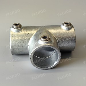 [Hot Item] Galvanized Pipe Clamps, Key Clamps with Custom Colors for Handrails