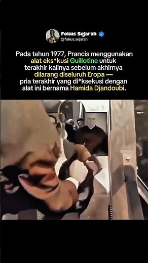 penggunaan terakhir alat eks*kusi Guillotine