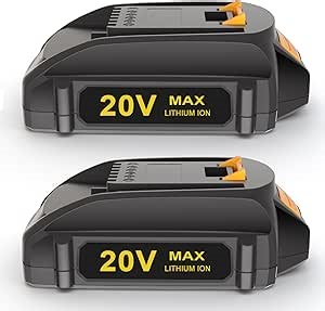 2 Pack 3500mAh WA3525 Battery Compatible with Worx 20V Battery PowerShare WA3520 WA3575 WG890 WG891, 20 Volt Batteries for Worx Cordless Tools