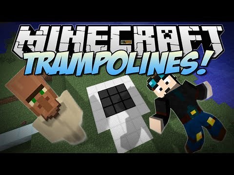 Minecraft | TRAMPOLINES! | Mini Mod Showcase [1.6.2]