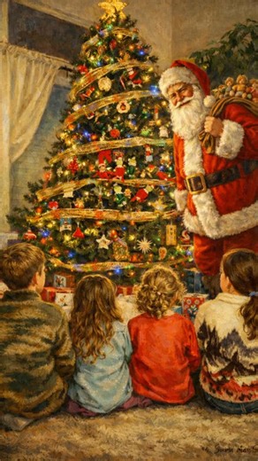 Brenden Kalfus on Instagram: "‘Tis the season 🎅 Prompt: “Can you turn this into a Norman Rockwell painting?” If you want Santa: “Add Santa with a nostalgia flare”"