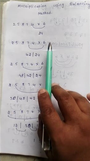 multiplication using balancing method