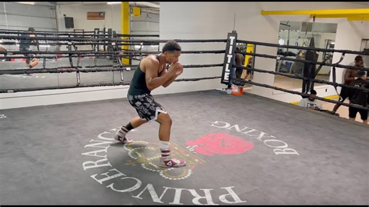 Israel "Red Fire" Goldman Jr shadow boxing at Bones Adams gym | Training footage