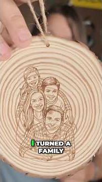 AI + Laser Engraver = Custom Ornament Magic ✨