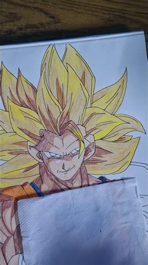 how to draw Goku ssj 3