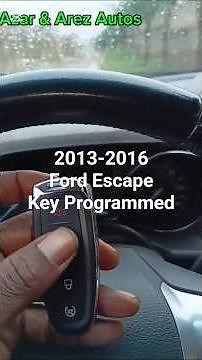 How to Program Key on Ford Escape : Easy Step