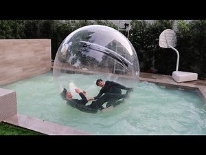 TWINS STUCK IN GIANT BUBBLE BALL!