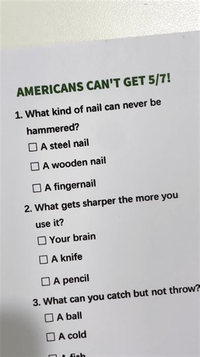 Can You Get 7/7? Quiz Questions to Test Your Knowledge