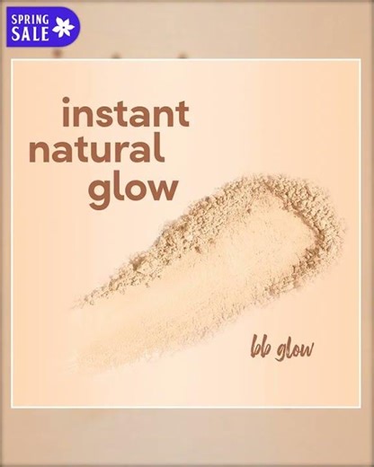 POND's Natural Glow Face Matte Powder For Normal Skin, Bb Glow - 30G, Pink