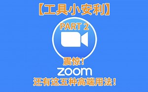 【工具小安利】震惊！Zoom还有这五种高端用法！Part 2