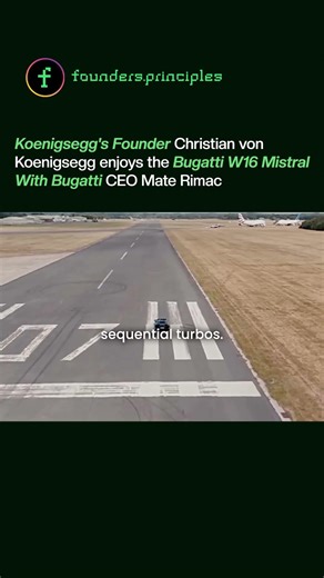 Koenigsegg's Founder enjoys the Bugatti W16 Mistral With Bugatti CEO #koenigsegg #bugatti