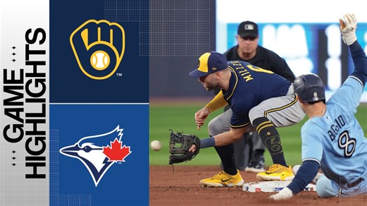 Brewers vs. Blue Jays Highlights