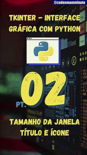 Como criar interface gráfica com python? Tkinter do zero aula 02; #python #tkinter #programacao #java #javascript #frontend #backend