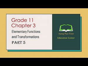 Grade 11, Mathematics, Chapter 3, Part 5