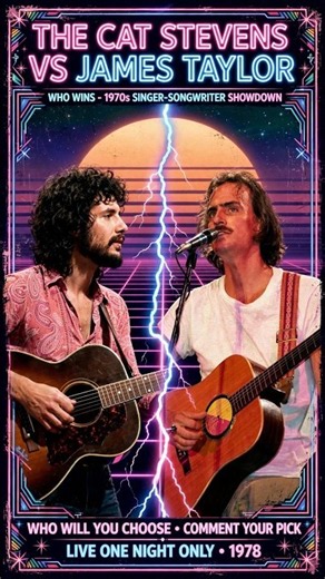 CAT STEVENS vs. JAMES TAYLOR 🎸 — WHO WINS? | 70s Music Battle #shorts