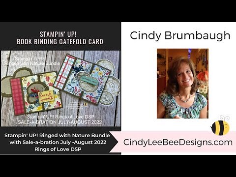 Stampin' UP! Book Binding Gatefold Card