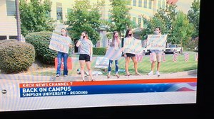 KRCR News Channel 7​ visited campus Friday as Simpson University welcomed new students. Freshman Kaitlin Hergert shared: "I'm so thankful that we're on campus, that I get to build those relationships with both teachers and students and be able to have that college experience rather than being at home and just doing it from my bedroom, the way we ended senior year -- just thankful we get to be here and have that true experience freshman year." Read KRCR story at https://krcrtv.com/news/local/stud