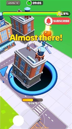 Biggest Hole Ever! 😱 Swallowed the Entire City | Hole.io #shorts