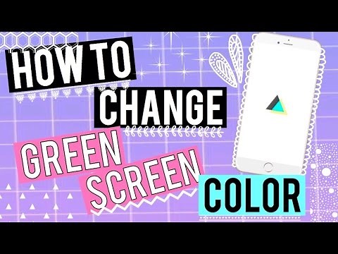 how to change the color of your green screen