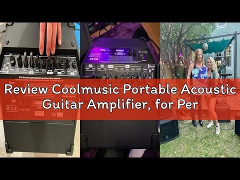 Review Coolmusic Portable Acoustic Guitar Amplifier, for Performers On The Go, Built-in Bluetooth (4