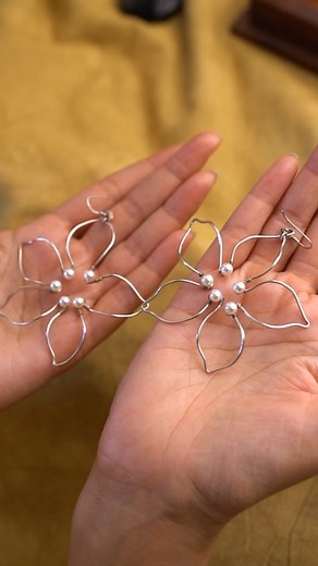 11K views · 55 reactions | Handmade silver flower earrings.. This...