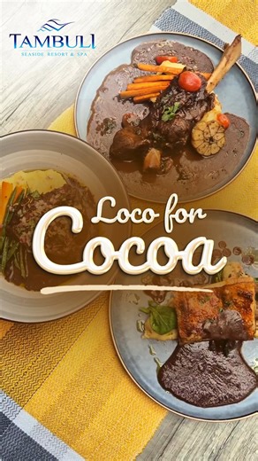 Go loco for cocoa as we celebrate World Chocolate Day! Give in to your chocolate cravings with our exquisite Signature Drinks and Gourmet Dishes, deliciously infused with Chocolate Tableya. 🍫 Available for dine-in or takeaway until July 31, 2024. Happy World Chocolate Day!🤎 #worldchocolateday #tableya #happymemoriesstarthere #oasisforthesoul #mactancebu #resort #LoveThePhilippines | Tambuli Seaside Resort and Spa