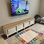 StorageWorks Storage Bins, Shelves Baskets for Organizing, Fabric Closet Organizers with Handles, Metal Frame, Beige（Cotton-linen）, 2-Pack