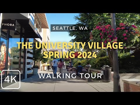 University Village in Seattle, WA 2024 4K Walking Tour