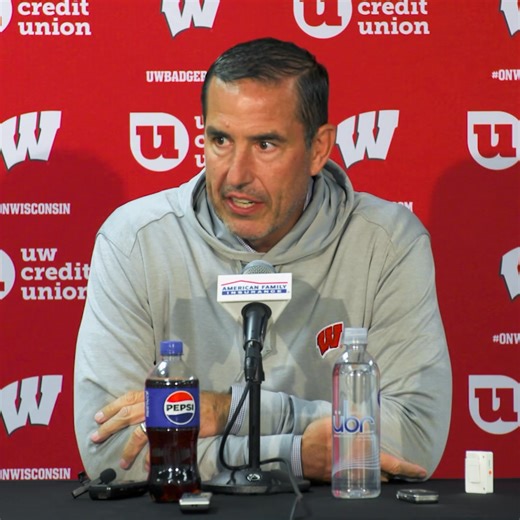 53K views · 279 reactions | “All I want to see is guys taking this opportunity to get better.” @CoachFick talks about focusing on the start of conference play with our game vs. Maryland on Saturday. Full presser: go.wisc.edu/957x7b | Wisconsin Football | Facebook
