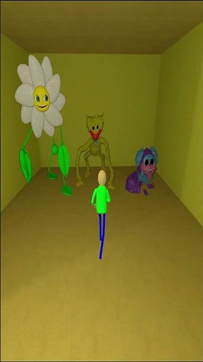 Baldi vs Poppy Playtime chapter 2 characters #shorts