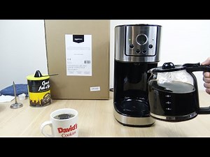 Amazonbasics 12 Cup Programmable Coffeemaker - How to Use Demo