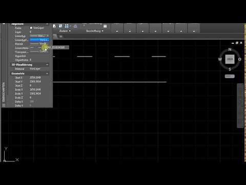 Wie die gestrichelte Linie in Autocad zu machen