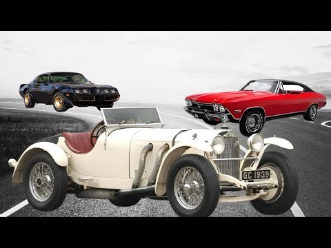 Greatest Cars Of The Decades - Autos From The 1920s-1980s - NO ADS